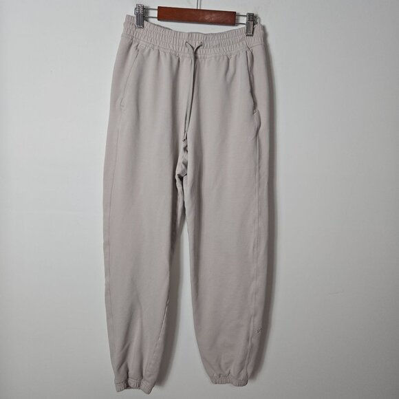 Athleta Size XXS Retroterry Mid-Rise Jogger Pants Pull-On Terry Tan - Picture 1 of 11